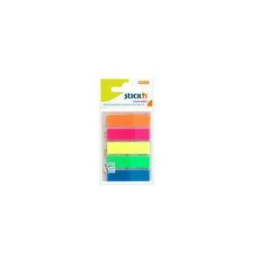 BANDERITAS ADHESIVAS STICK ON FLUO x 5 colores