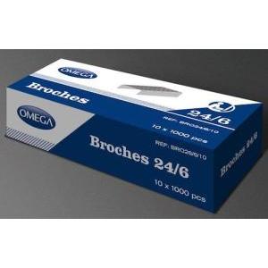 BROCHES PARA ENGRAPADORA OMEGA 24/6 - 1000 UN