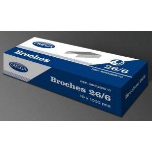 BROCHES PARA ENGRAPADORA OMEGA 26/6 - 1000 UN