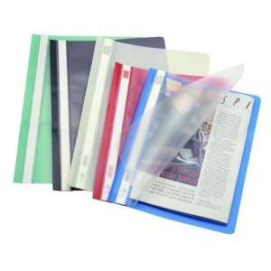 CARPETA PLASTICA OMEGA TAPA TRANSPARENTE A4 x 12