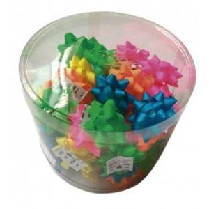 COCARDAS DE COLORES NEON 3.8 cm x 50 unidades