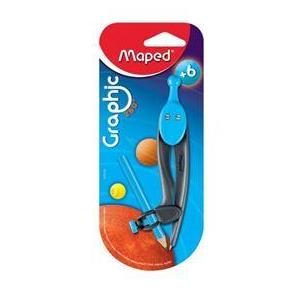COMPÁS MAPED GRAPHIC C/LAPIZ BL