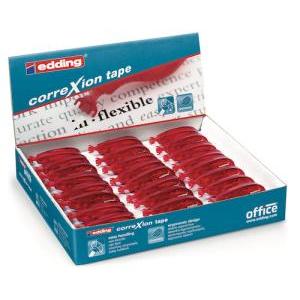 CORRECTOR EN CINTA EDDING EXHIBIDOR X 24 UN