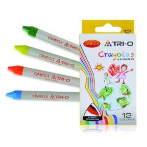 CRAYOLAS DE CERA TRIANGULARES JUMBO x 12
