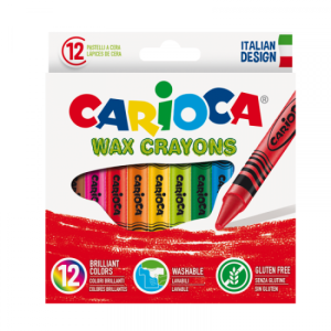 CRAYONES DE CERA CARIOCA x 12 UN