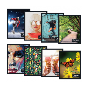 CUADERNO CON ESPIRAL RAYADO 48 h CAMPUS TAPA FLEX