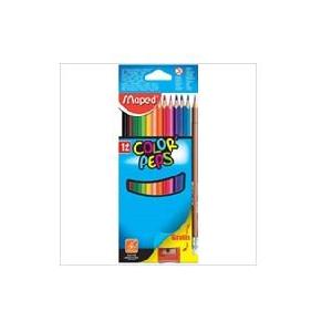 LÁPICES 12 COLORES MAPED PEPS + sac + lap