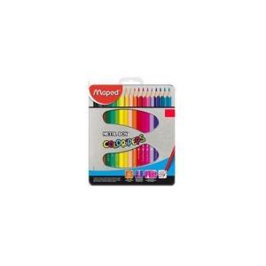 LÁPICES 24 COLORES MAPED PEPS CAJA METAL