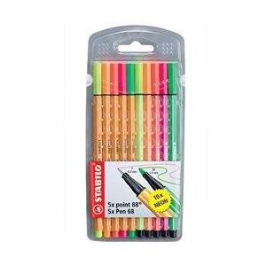 MARCADOR EXTRAFINO STABILO POINT x 10 un STABILO 88 + 68
