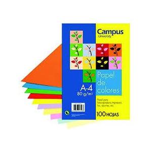 PAPEL DE COLOR SUAVE CAMPUS 100 h 80gms