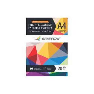 PAPEL FOTOGRÁFICO GLOSSY GRAVITY A4 180 grs x 20 h