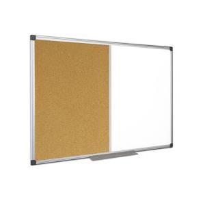 PIZARRA BLANCA MAGNETICA Y CARTELERA 90 x 120 cm