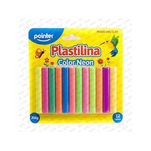 PLASTILINA POINTER x 12 COLORES NEON