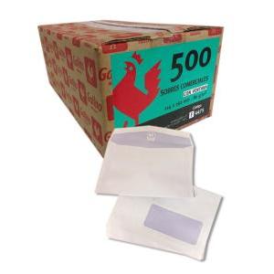SOBRE COMERCIAL con ventana 114x162 mm GALLITO F4475
