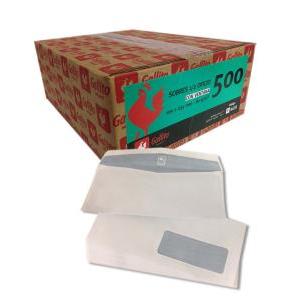SOBRE COMERCIAL con ventana 105x235 mm GALLITO F4476